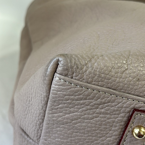 DOONEY & BOURKE Pebbled Leather Gray Logo Lock Sac Size 12”x12.5”x5” - Picture 11 of 12